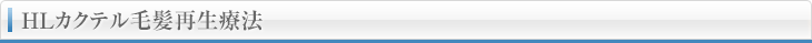 HLカクテル毛髪再生療法